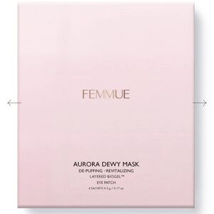 Femmue Aurora Dewy Mask Depuff & Revitalize Layered Biogel Eye Patch, 4 Sachets